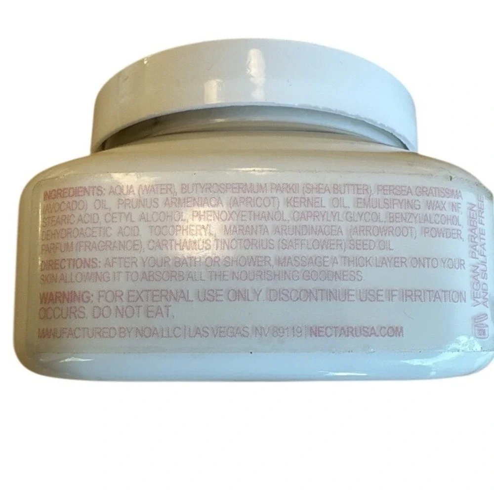 Nectar Bath Treats Fruit Smoothie Body Butter w/‎ Shea Butter & Avocado Oil 8oz